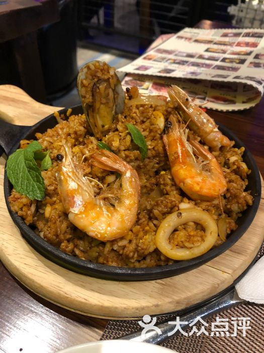 刀叉遇上筷子餐厅(河东万达店)西班牙海鲜炒饭图片 - 第1417张
