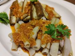 凉拌茄子豆角-老妈疙瘩汤·平价海鲜专门店·老威海菜(渔港路店)