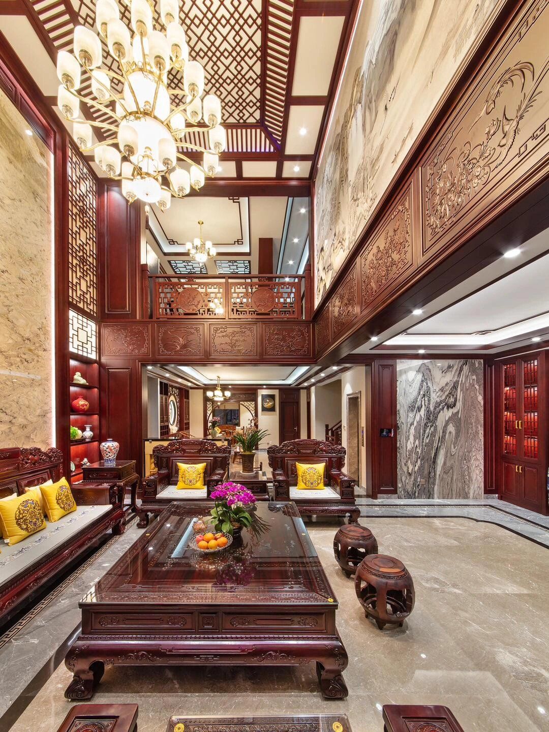 这中式风装修太富丽堂皇了