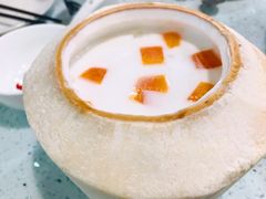木瓜雪蛤椰子冻-烹然四季椰子鸡火锅(团结湖总店)