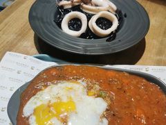 海鲜墨鱼汁饭-杨枝金捞甜品(氹仔泉澧店)