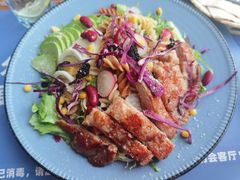 青瓜鸡排意面沙拉-栖巢咖啡(天鹅湖万达低碳店)