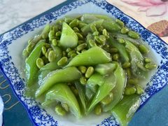 丝瓜毛豆-七的湖·晚芳亭·阳澄湖农家菜·大闸蟹(莲花岛店)