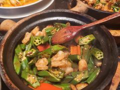 虾仁啫秋葵-啫胜(西城红场店)