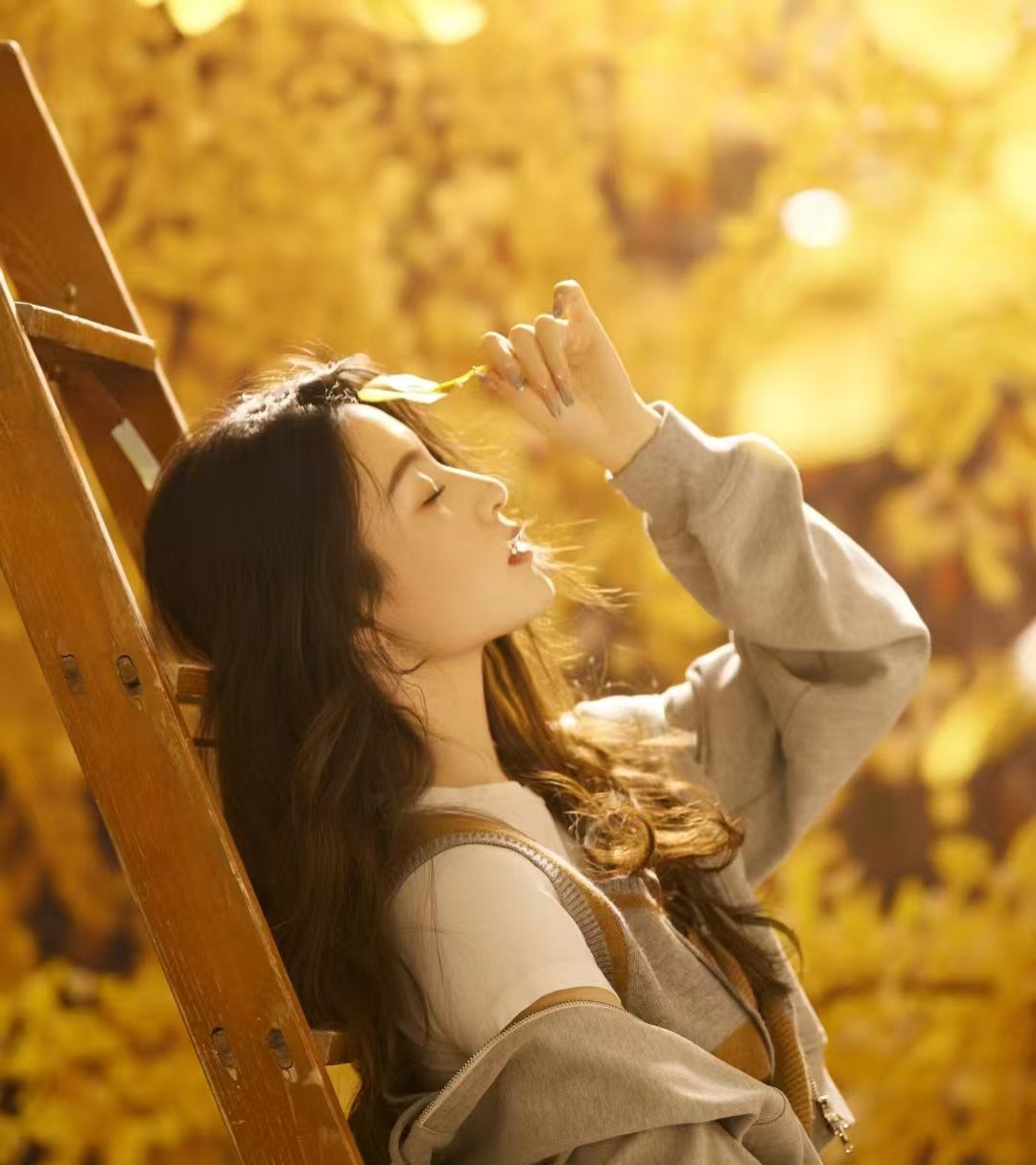 这就是秋天的魅力吧!🍂银杏叶写真