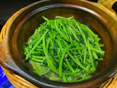啫啫虾酱空心菜-熠盛粤味(永康路店)
