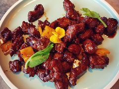 黑椒蒜片牛肉粒-海尔洲际酒店天下一品中餐厅