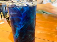 碟豆花饮品-蝶豆花蓝面条