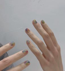 -孔雀手美甲美睫护理