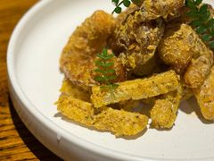 松露蛋黄南瓜玉米焗虾仁-HOME餐厅粤菜 融合菜