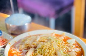 Seafood Fried Ramen Cake