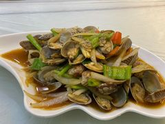 姜葱炒花甲-覃记海鲜美食餐厅