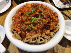 羊肉茄子盖莜面-老阿妈蒙古村·蒙古包·草原文化·歌舞表演(老君堂店)