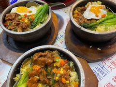 太阳蛋石锅牛肉饭-新辉港式茶餐厅(北栅店)