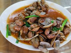 姜葱炒花甲-明记海鲜大排档(巽寮湾店)