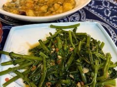 虾酱炒空心菜-滇道云南特色料理(康定路店)