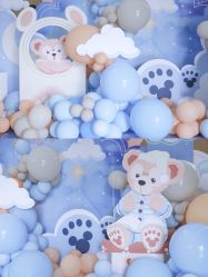 -11 Baby百日宴生日气球创意布置