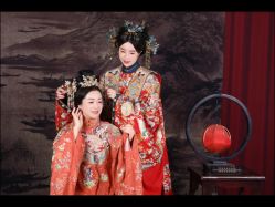 -后宫·古装汉服京剧儿童亲子全家福摄影