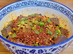 蒜子辣羊血-朱秀英梆梆肉葫芦头(琉璃街店)