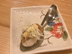 菊叶芝士鹅肝寿司-花隐日本料理