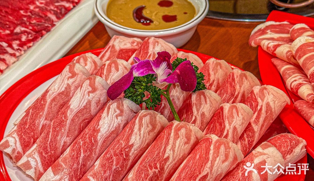 在金桥，吃到了地道的老北京铜锅涮肉