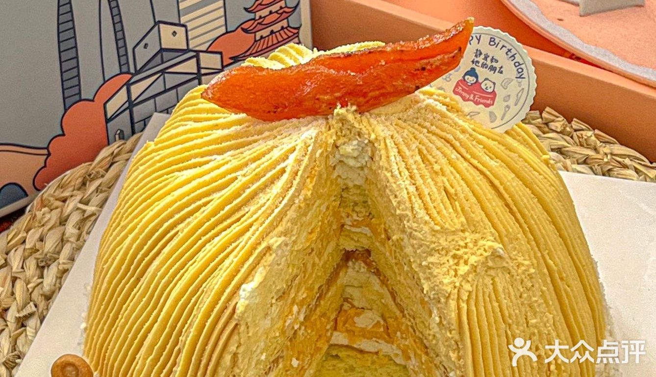 这块金沙红薯蛋糕也太秋天了吧！🍂