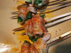 五花肉卷韭菜-山纺老张烧烤(长风西街店)
