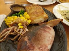 烤鱿鱼拼鸡扒-萨莉亚意式餐厅(上渡路店)