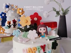 -卡比儿童蛋糕·心意定制·低脂零卡糖动物奶油FancyBALLOON(滨海店)