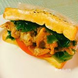 自制早餐之肥牛三明治🥪
