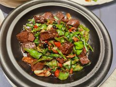 土青椒焖猪血-丽华园(青少年宫店)