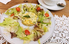 Fresh Mango Avocado Tofu Cheese Salad