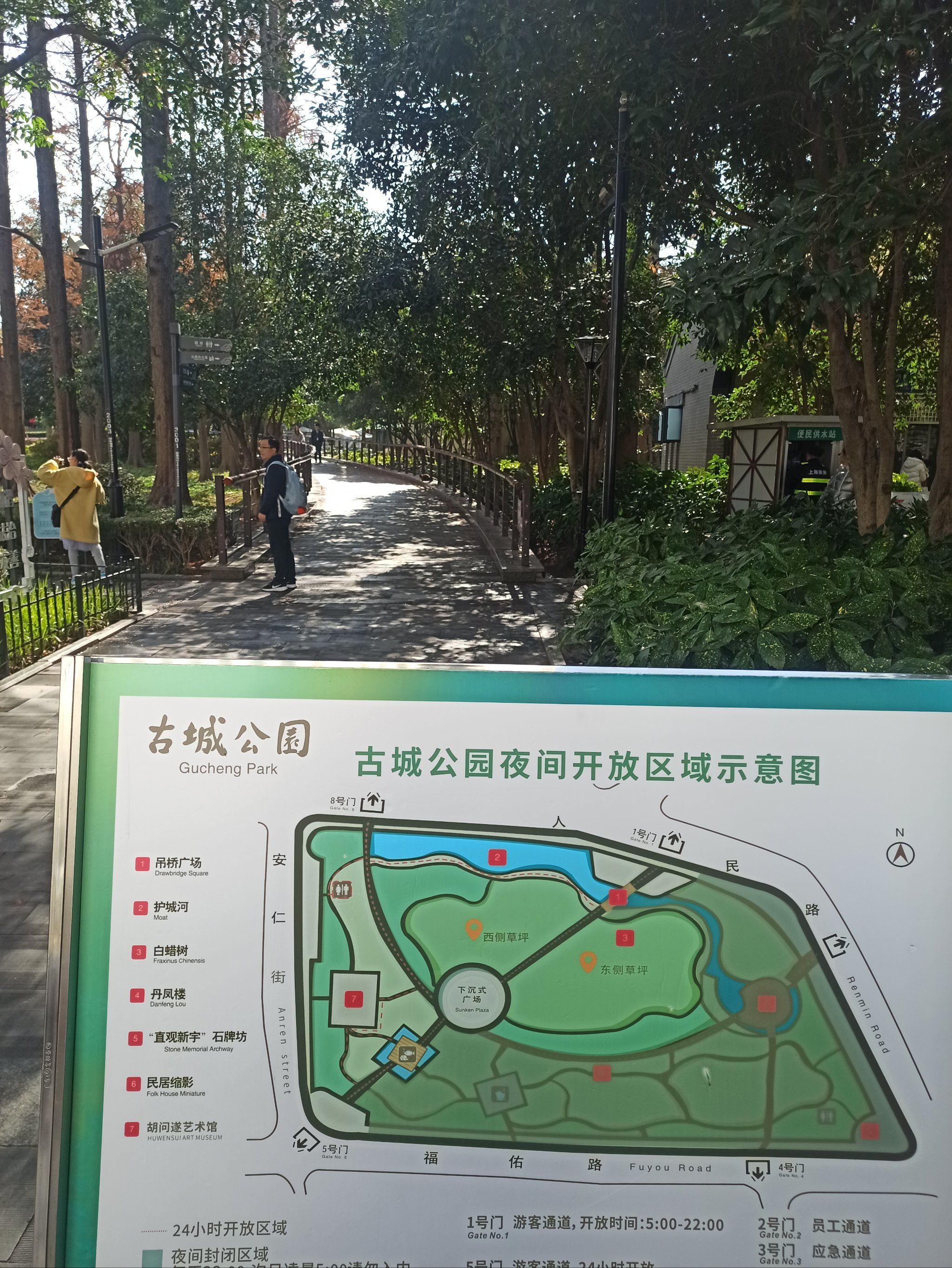 公园里的悠闲时光