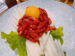 生拌牛肉-紫霞门韩国料理烤肉(深南东路店)