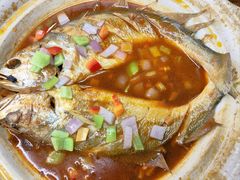 砂锅黄油焗小黄鱼-大胡子海鲜·天津菜·砂锅烧烤(五大道创始店)