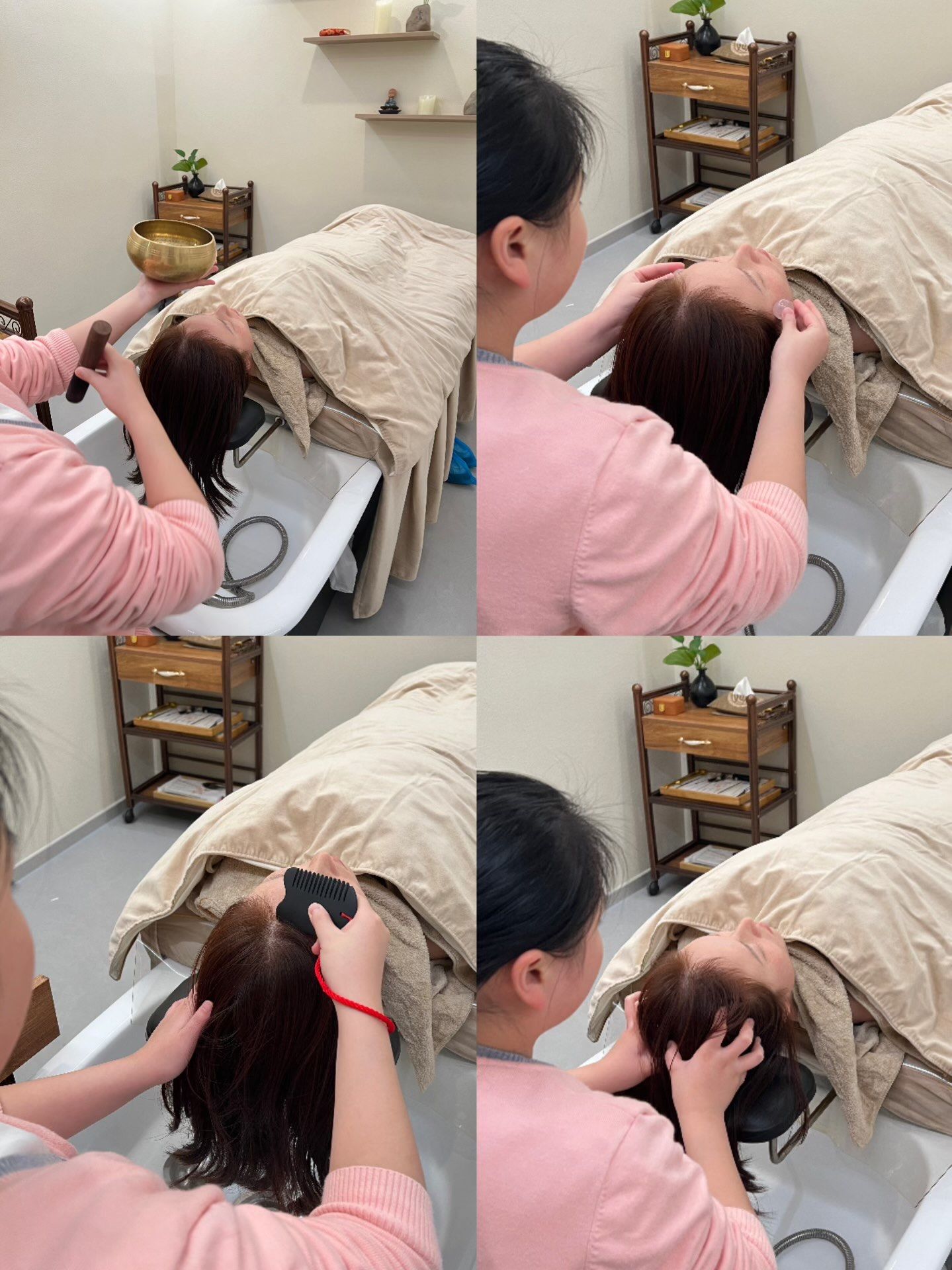 享受头发spa 有个美好身心状态?