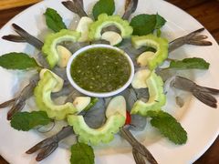 生腌虾-เจ๊ระส้มตำนัว-ไก่ย่าง นาจอมเทียน