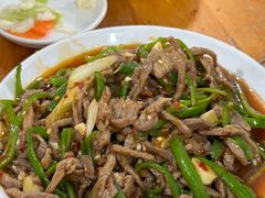 青椒炒羊肉丝-野狗羊肉汤