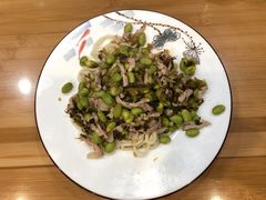 雪菜毛豆肉絲拌麵-陈八两面家(华孚写字楼店)