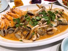 招牌黄花鱼焖海鲜-北李妈妈菜·海肠捞饭(高新万达店)