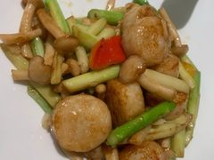 烧汁白玉菇炒带子-尚一汤·粤菜海鲜(环球港店)