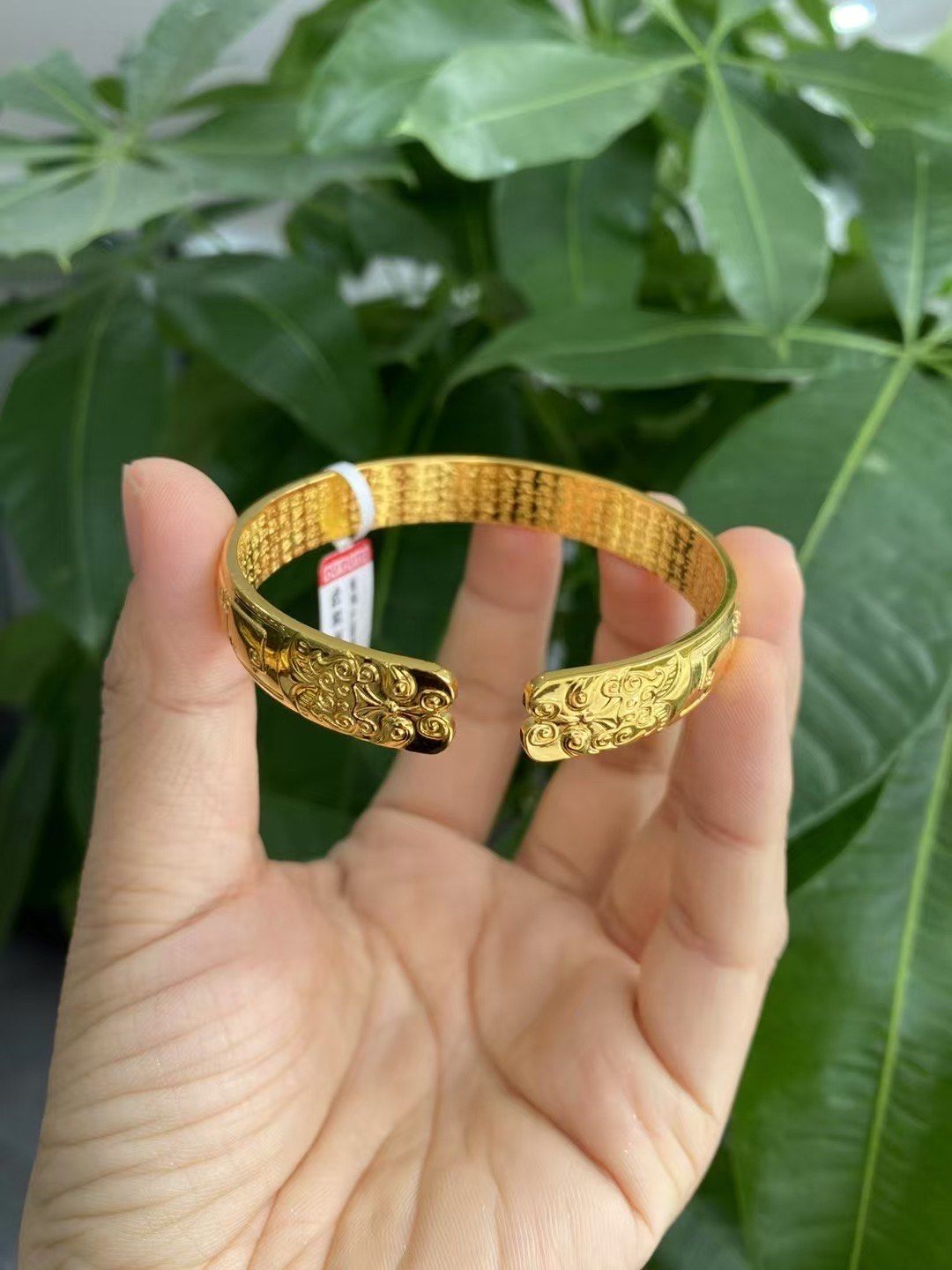 金包银 开口吉言,大克重手镯