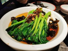 白灼菌菇菜心-新白鹿餐厅(金鹰新街口店)
