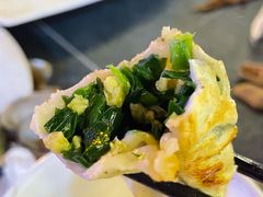 韭菜鸡蛋锅贴-亿诣蝎府炸酱面羊蝎子火锅(酷车小镇店)