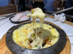 烤鸡爱上芝士-猪啊牛呀羊啊铜盘烤肉(正大广场店)