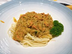 头牌蟹黄金拌面-馋三尺蟹粉小笼(人民广场店)