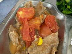 番茄咸蛋黄鸭胸片-北京大学-燕南食堂