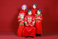 -时光纪亲子全家福照相馆(静安店母女写真父母纪念照)