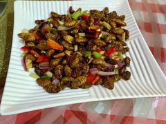 爆炒蚕蛹-燕青小馆(东园大厦店)