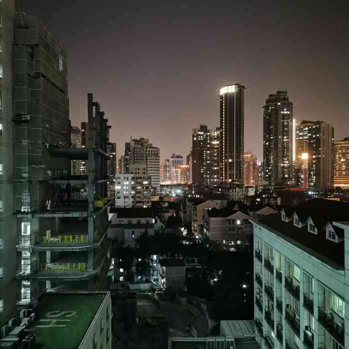 上海华山医院夜景图片
